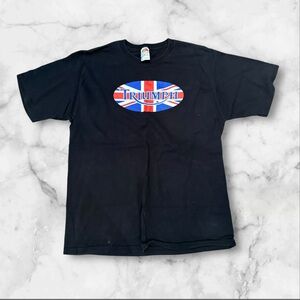 Triumph Fruit Of The Loom Lofteez Black Men's Shirt Size Large British Flag